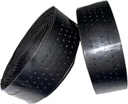Oshhni 2X Bike Handlebar Tapes Handle Wrap Shock Absorption Sticky Bicycle Bar Tapes PU and EVA for BMX Riding Fixed Gear Bicycle, Black