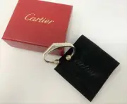 CARTIER "C" Key Chain Solid Sterling Silver - New in box!