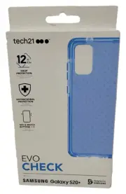 Tech21 Evo Check Flexible Gel Case for Samsung Galaxy S20+ Plus * Serenity Blue
