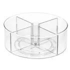 iDesign The Home Edit Deep Divided Storage/Organiser Turntable/Lazy Susan 29cm