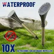 12PCS Ultrasonic Solar Snake Repeller Repellent Waterproof Frequency Garden hmoe