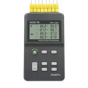 Large LCD 8 Channel Data Logger with External Power & NIST Trace Certification