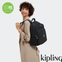 在飛比找Yahoo奇摩購物中心優惠-Kipling 經典百搭黑上方拉鍊後背包-DELIA
