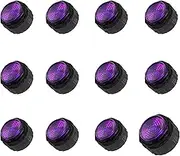 11 Pcs 24mm + 1 Pc 30mm Gamerfinger Mechanical Arcade Buttons with Cherry MX Speed Silver Switches Arcade Push Buttons for Hitbox Fighting Stick Controller Mixbox (Purple)