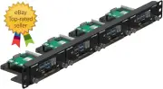 19” 1U Rack Mount for Raspberry Pi with SSD Mounting Brackets Thumbscrews Front