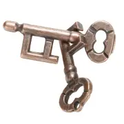 1Pcs Alloy Key Ring Puzzle Brain Tester IQ Test Kids Adults Intelligent To.pi