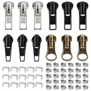 Zipper Repair Kit, 12 Pcs Sliders #5#7, Pull Replacement, Repair with Stops,