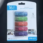 PNY 16GB USB 2.0 Flash Drive 5 Pack