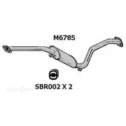 Redback Mufflers Bolt-On to suit 9000 Turbo 16 V C/M - M6785