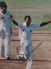 BRIAN LARA CRICKET SIGNED IN PERSON 8 x 12" PHOTO COA "BUY GENUINE"
