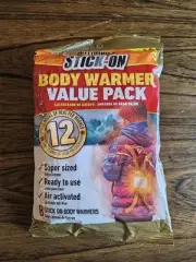Hothands Adhesive Body Warmer Value Pack 8 Body Warmers each