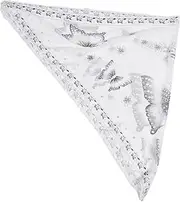 [VALICLUD] Elegant Sequined Shawl Cape for Women Dressing Supply Retro Lace Design