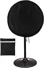 Sanseenia Outdoor Fan Cover, Waterproof & Dustproof Fan Cover Fit for Most 24"" & 30"" Large Stand up Pedestal Fan and Wall Mount Industrial Fans (Fit 24"" Fan), Black, 23-51
