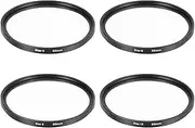 uxcell 55mm Star Filter, Starburst Filter for Camera Lens Starlight Effect Cross Screen Set 4 Points 6 Points 8 Points 12 Points for Night Scenery Glassworks, 4 Pcs
