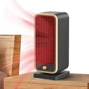 Electric Heater for Bedroom - 500W Personal Heater Desk | PTC Ceramic Smart Thermostat and Silent Portable Heater Quick Heat Helves