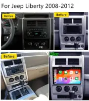 10.1'' w/ Carplay 1GB+16GB Car Stereo Radio GPS Navi For Jeep Liberty 2008-2012