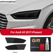 Pre-cut Headlights Smoke Paint Protection Vinyl Tint Wrap Film For Audi A5 17-22 (for: Audi)