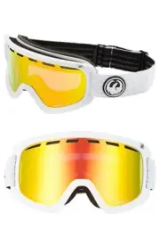 Dragon Alliance D1 OTG Goggles (Pk White Luma Lens Red Ionized + Luma Lens Pink)