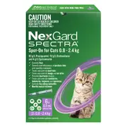 NexGard Spectra Spot-On for Cats & Kittens 0.8-2.4kg 6pk