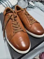 Brand New Allen Edmonds Courtside In Chili Leather Size 10.5 EEE