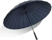 Portable Golf Umbrella Large 51 Inch Automatic Open Canopy Vented Umbrella Windproof Waterproof Stick Umbrella for Men Women Travel Sports Business