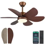 Ceiling Fans with Lights and Remote,36" Bronzed Outdoor Ceiling Fans with 6 R...