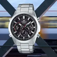 在飛比找momo購物網優惠-【CASIO 卡西歐】EDIFICE 時尚科技 太陽能電波錶