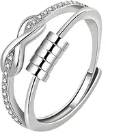 Fidget Ring,Adjustable With Spinner Rings,Can Relief Sleep Stress Calmi Mood adhd Aids Jewelry,Thumb Twist Hope Hug Ring,for Anxiety Women Teen Girls Mum Daughter Mother Ladies Kids Unusual Gifts