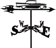 Wind vanes, Outdoor Garden Train Weather Vane Stainless Steel Weathervane for Creative Weathervane Wind Direction Indicator for Farm Yard Gazebo