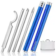 Carbide Tipped Wood Turning Set, 2025 Upgrade Lathe Tools for Woodturning, Ro...