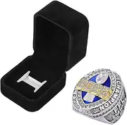 guancrown 2025 Fantasy Football Championship Ring Award Prize Trophy Sports Winner FFL Champion Ring With Box, size 10 with free box, Zinc, White Diamond