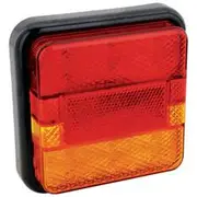 Hulk 4x4 Led Stop/Tail/Indicator Lamp 12/24V With Reflex Reflector 116 X 116 X 33Mm - HU9640
