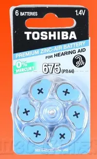 在飛比找Yahoo!奇摩拍賣優惠-好朋友 Toshiba 助聽器電池鋅空氣電池PR44 / 6