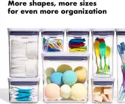 4 Piece POP Airtight Stackable Containers, Clear