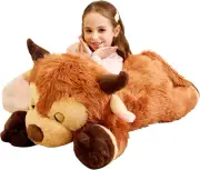 Giant Highland Cow Stuffed Animal Plush Toy Large Big Jumbo Soft Toys 85Cm Huge