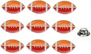 9Pcs Cartoon Rugby Enamel Pins, Outdoor Sports Rugby Alloy Lapel Pins, Fan Cheer Badge, 2.8cm x 1.6cm (1.1"x0.63“), Metal, no gemstone, 2.8cm x 1.6cm (1.1"x0.63“), Metal, no gemstone