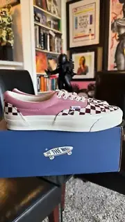 *NEW RARE* VANS ERA LX REISSUE 95 BMX FOXGLOVE CHECKERBOARD WHITE VN000CZDC3S1 9