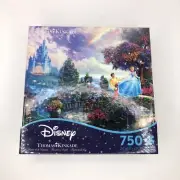 Disney Thomas Kinkade Cinderella Wishes Upon Dream 750 Piece Puzzle Sealed