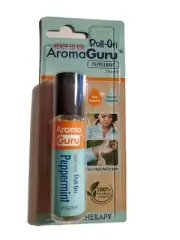Aroma Guru Roll-On Peppermint Headache Relief Aromatherapy 100% Pure