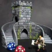 Exclusive 3-path Dice Tower Dungeons & Dragons 3D-Printed - 185 x 170 x 155 mm