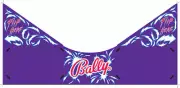 Bally Cirqus Voltaire Pinball Machine Apron Decal Set