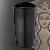 在飛比找蝦皮購物優惠-Starbucks 台灣星巴克 2016 黑Logo雙層馬克