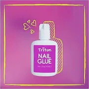 TRITON Ultra Quick Nail Adhesive Glue, Nail Decorations, Art Accessories, Broken, Cracked, Artificial, Fake Nails, Precision Manicure Glue 20g