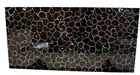 Square Black Agate Stone Corner Table for Balcony Decor Resin Coffee Table Top