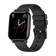 P8 Mix 1.69 Inch Smart Watch Men Heart Rate Monitor IP67 Waterproof Women Smartwatch Fitness Tracker for iPhone Plus - Black with a strap