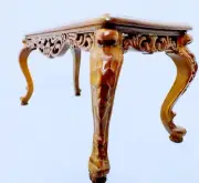 JBM Dollhouse Miniature Wooden Hand-made Ornate Hall Table 1 :12 Scale