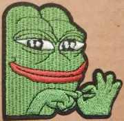Pepe the Frog embroidered Iron on patch internet meme