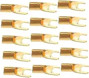 LALAFINA 20pcs U Shaped Car Audio Connectors for Subwoofer and Amplifier Easy Installation Stable Connection Material Compatible with Automotive and Home Audio Systems