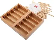 CORHAD Toys for Boys and Girls 1 Set of Math Learning Tools Wooden Box Counting Busy Board Toys Educational Plaything for Toddlers