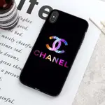 香奈兒 CHANEL* 黑色印花硬殼手機殼保護套適用於 IPHONE 15 IPHONE 15 PRO IPHONE 1